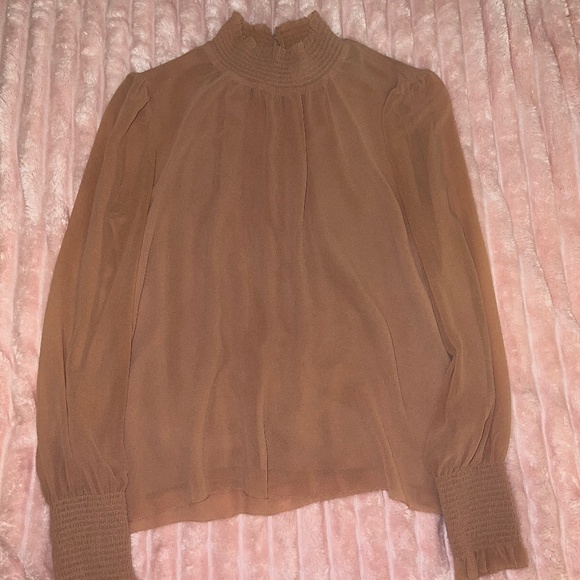 Wilfred Chiffon Peach Blouse in Size XS - Picture 1 of 5